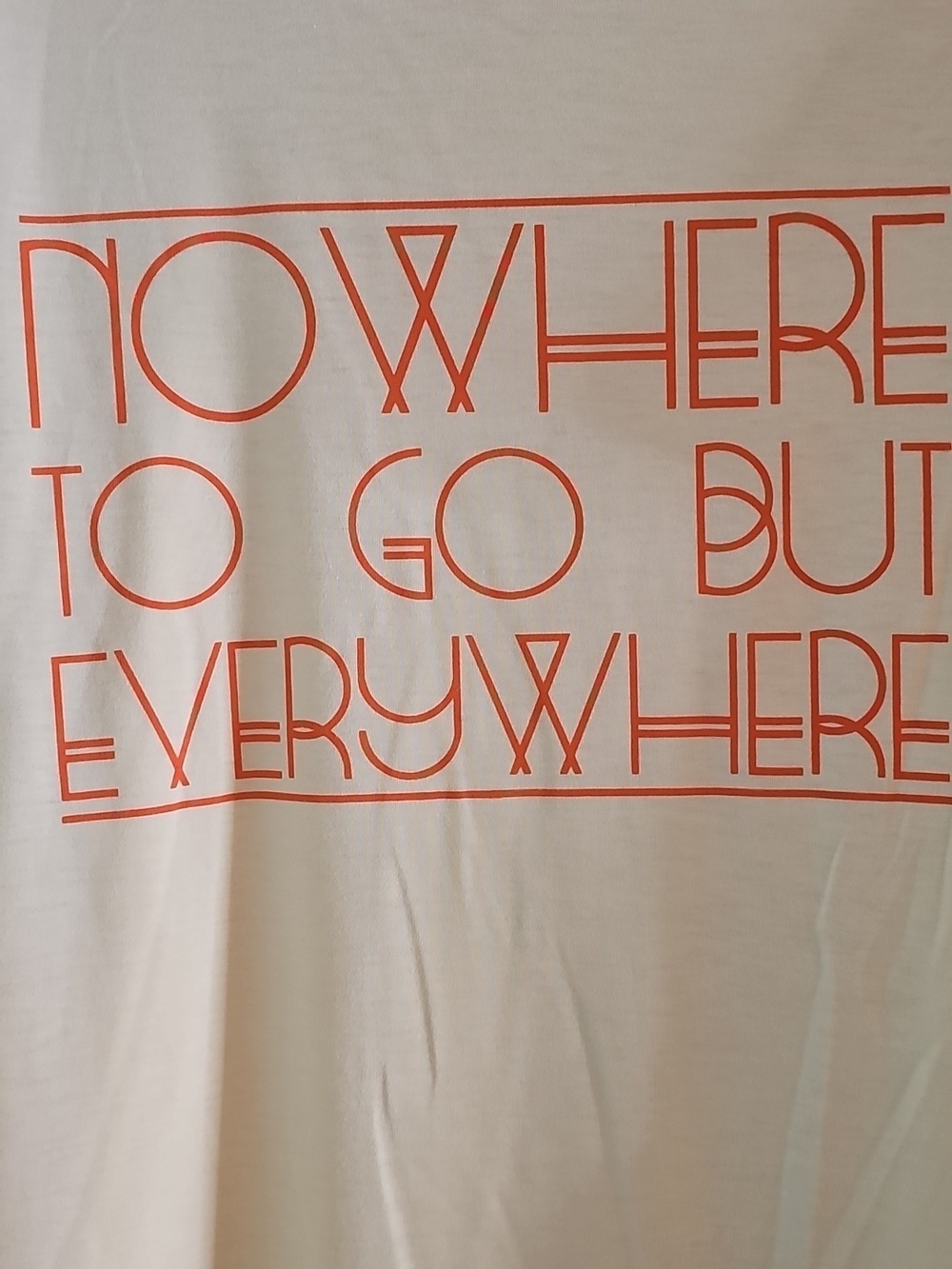 LuLaRoe Yellow Tee with Orange Trim & Rainbow Logo - Picture 2 of 5